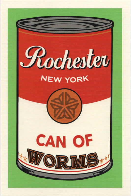 Rochester Can of Worms Postcard