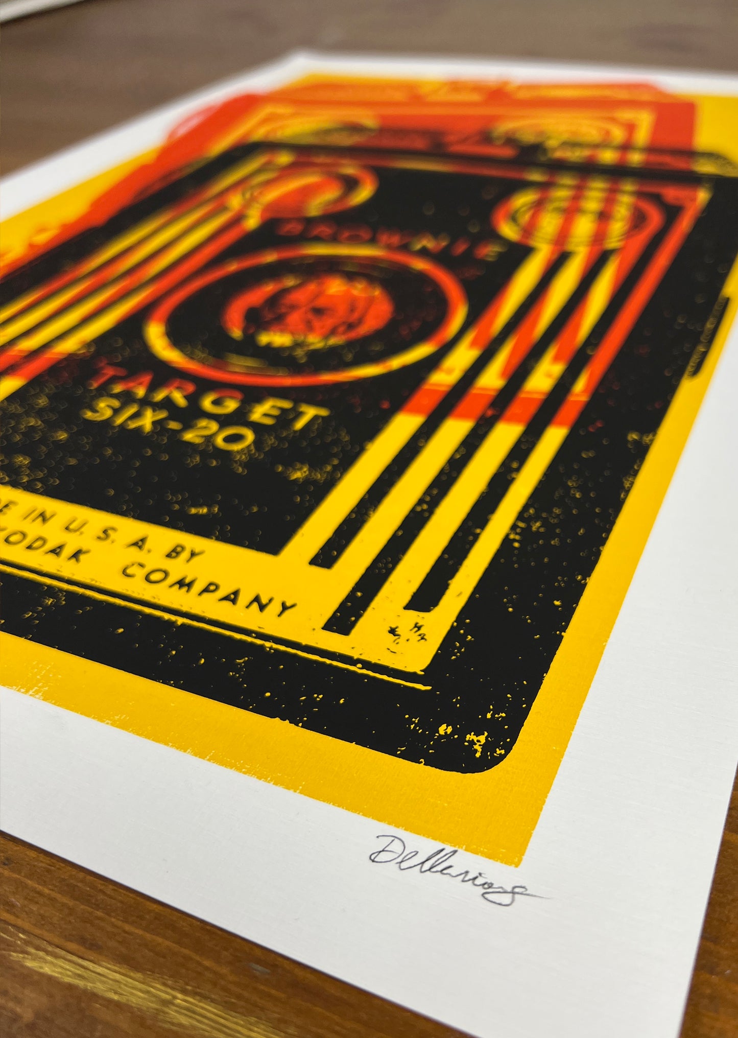 Kodak Brownie Screen Print