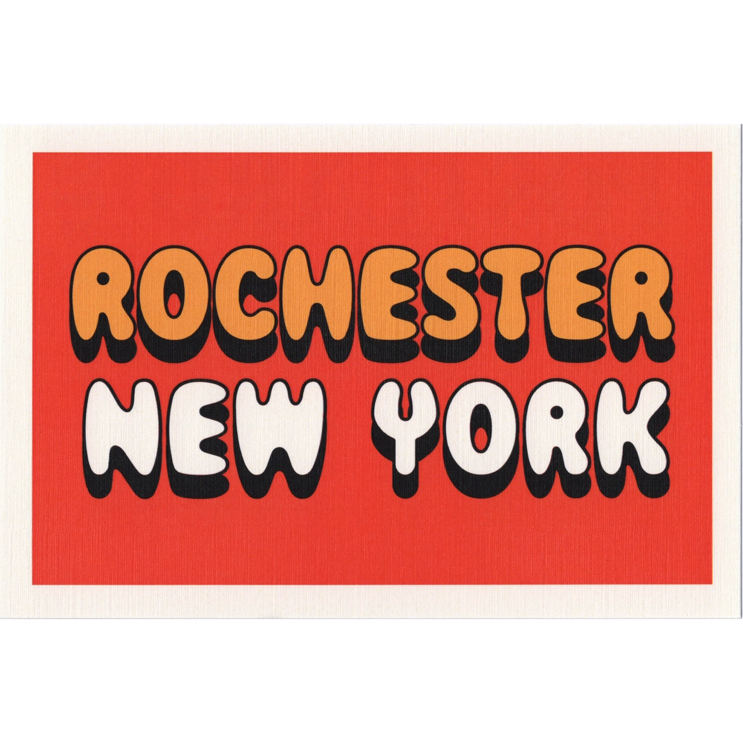 Rochester (Bubble Letters) Postcard