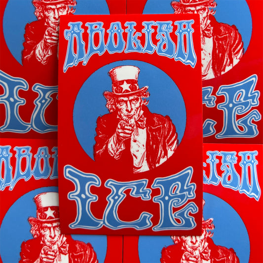 Abolish Ice Sticker