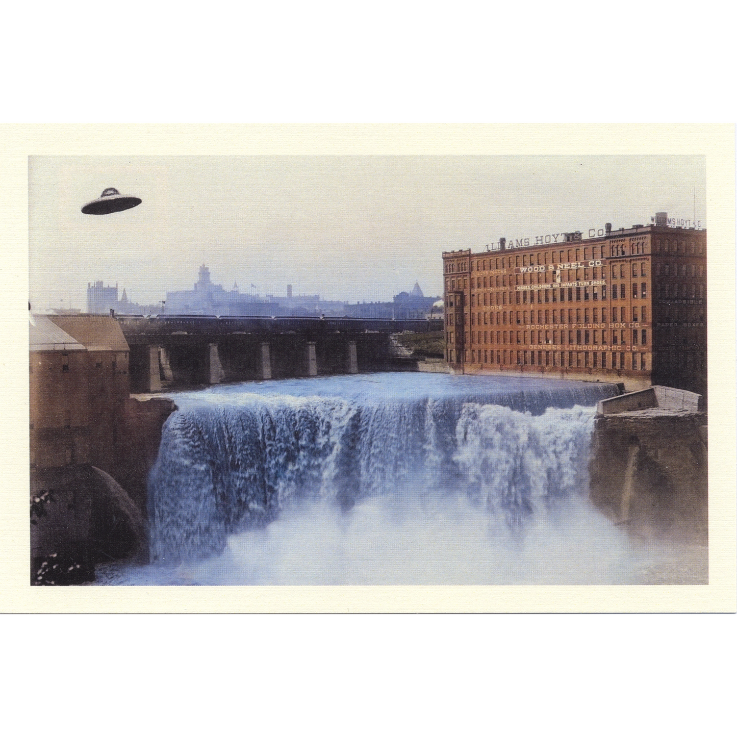 High Falls UFO Postcard