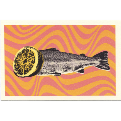 Lemon Salmon Postcard