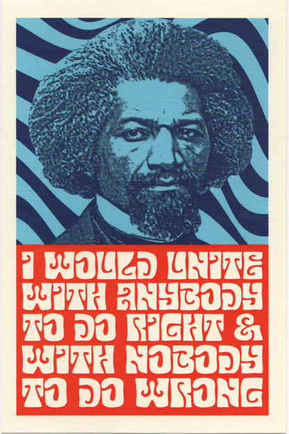 Frederick Douglass Psychedelic Postcard