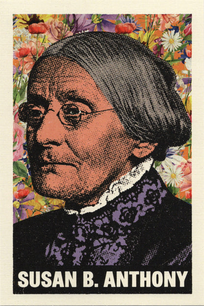 Susan B. Anthony Flowers Postcard