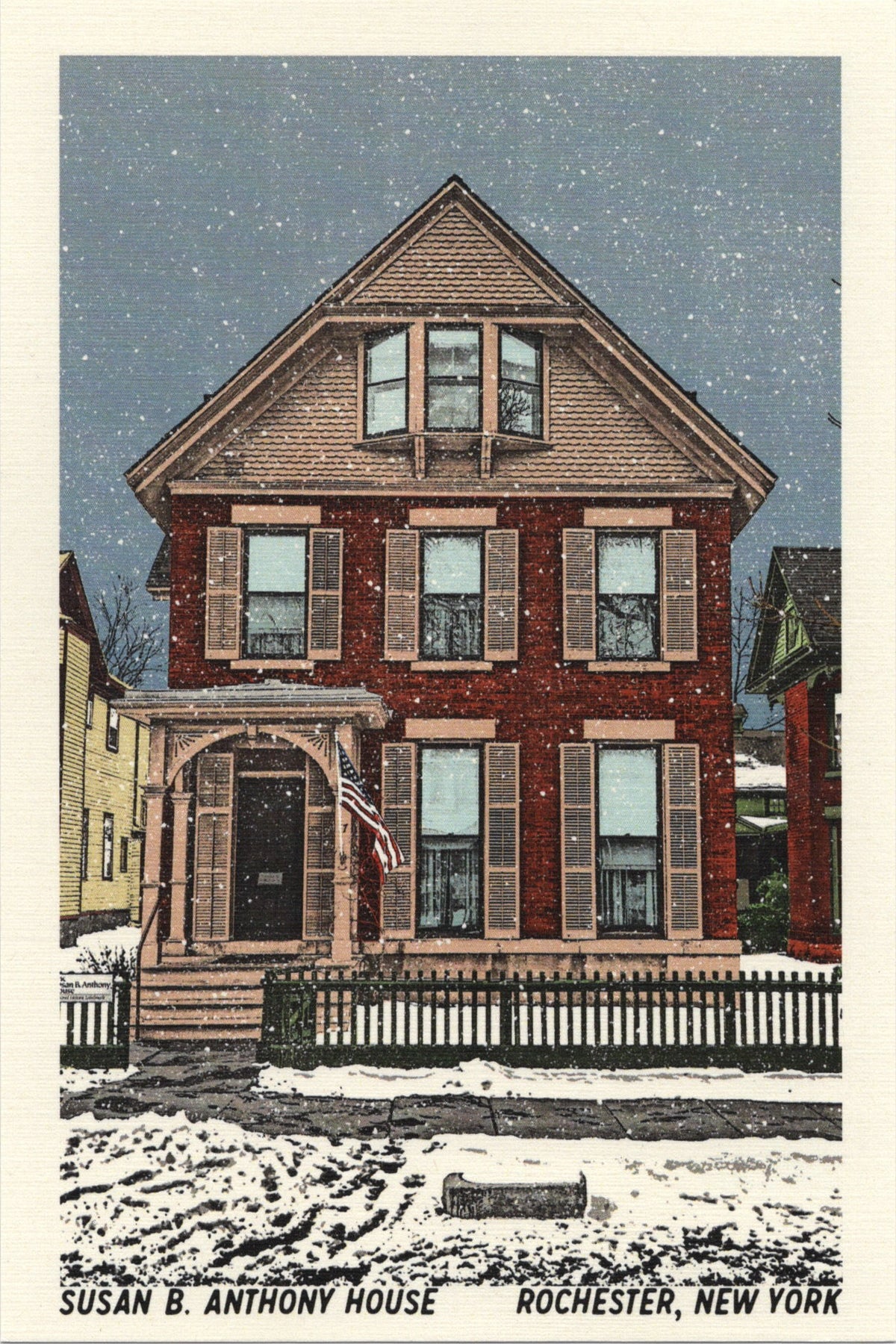 Susan B. Anthony House Postcard