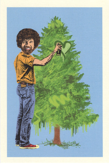 Bob Ross Postcard