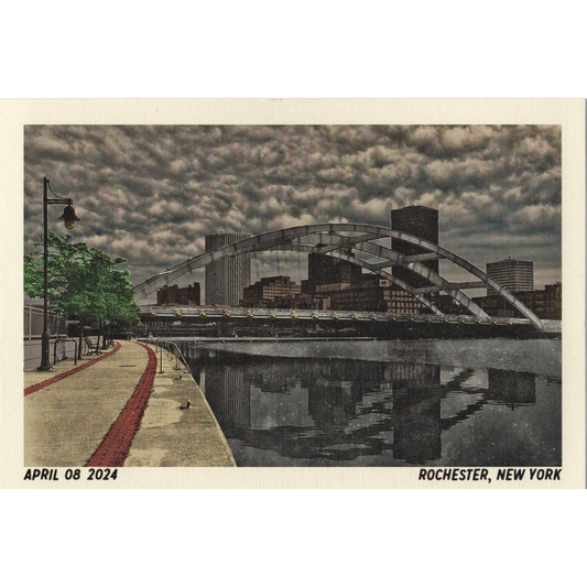 Rochester Eclipse Clouds Postcard