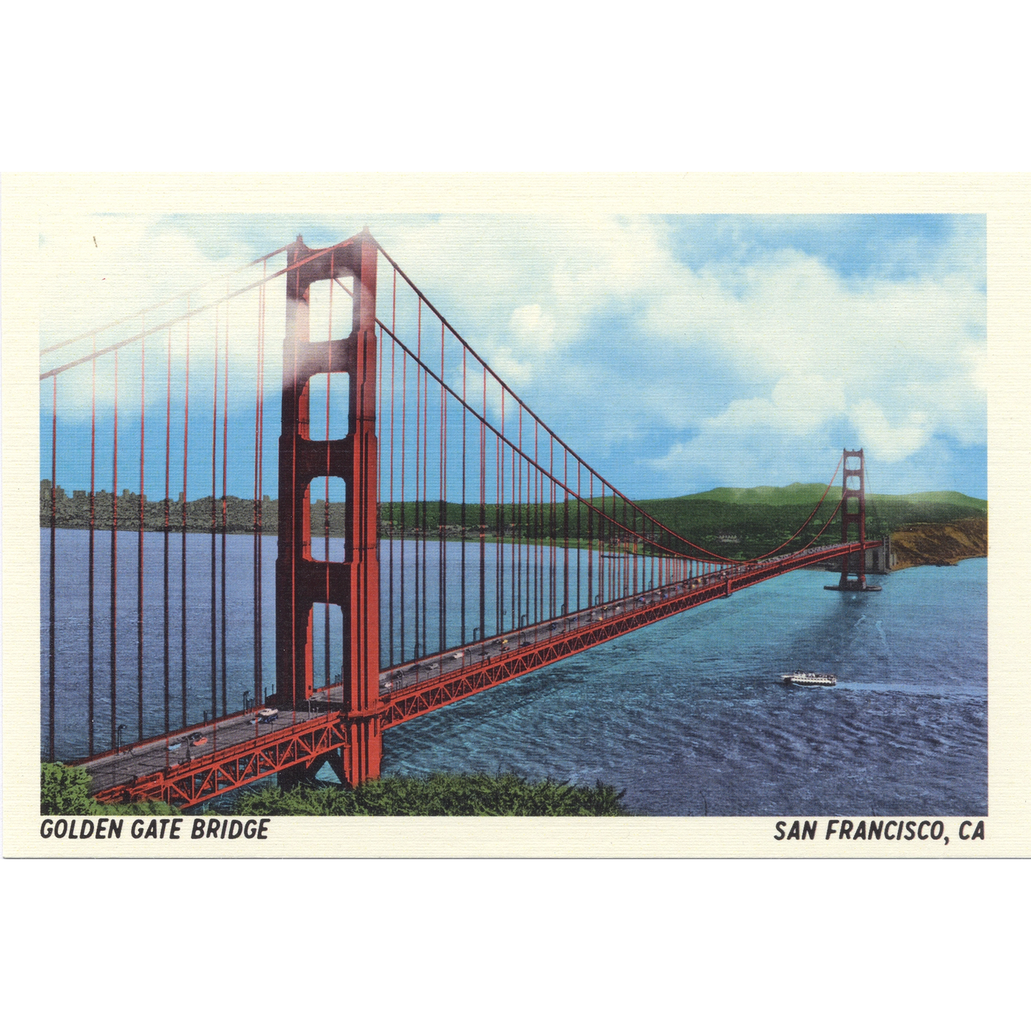 Golden Gate Bridge Postcard
