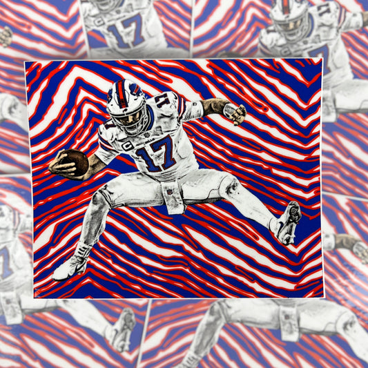 Josh Allen "Jump" Sticker