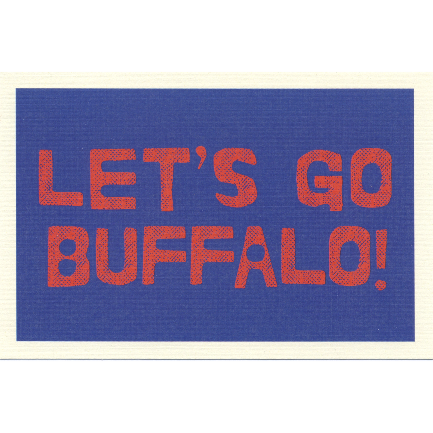 Let's Go Buffalo! Postcard