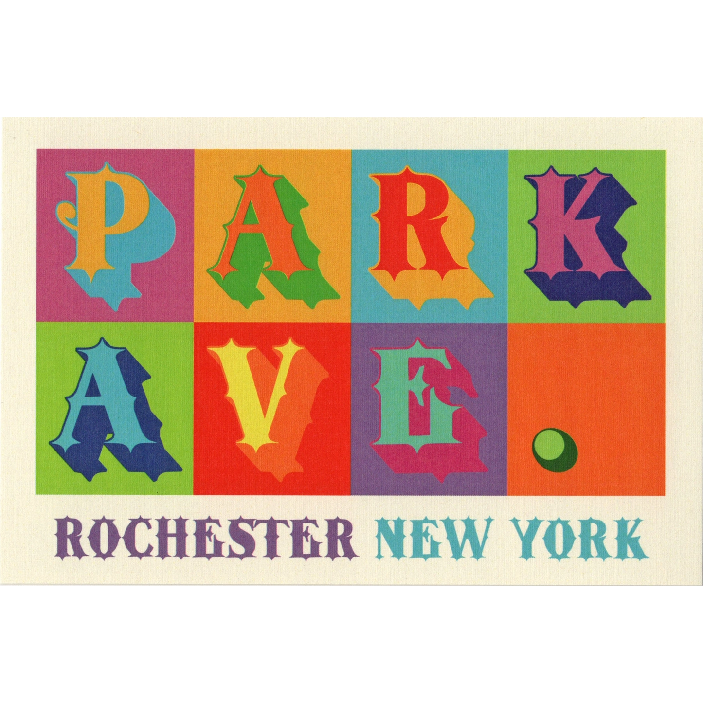 Park Ave Rochester Postcard