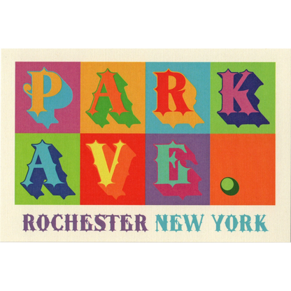 Park Ave Rochester Postcard