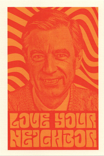 Psychedelic Mr. Rogers Postcard