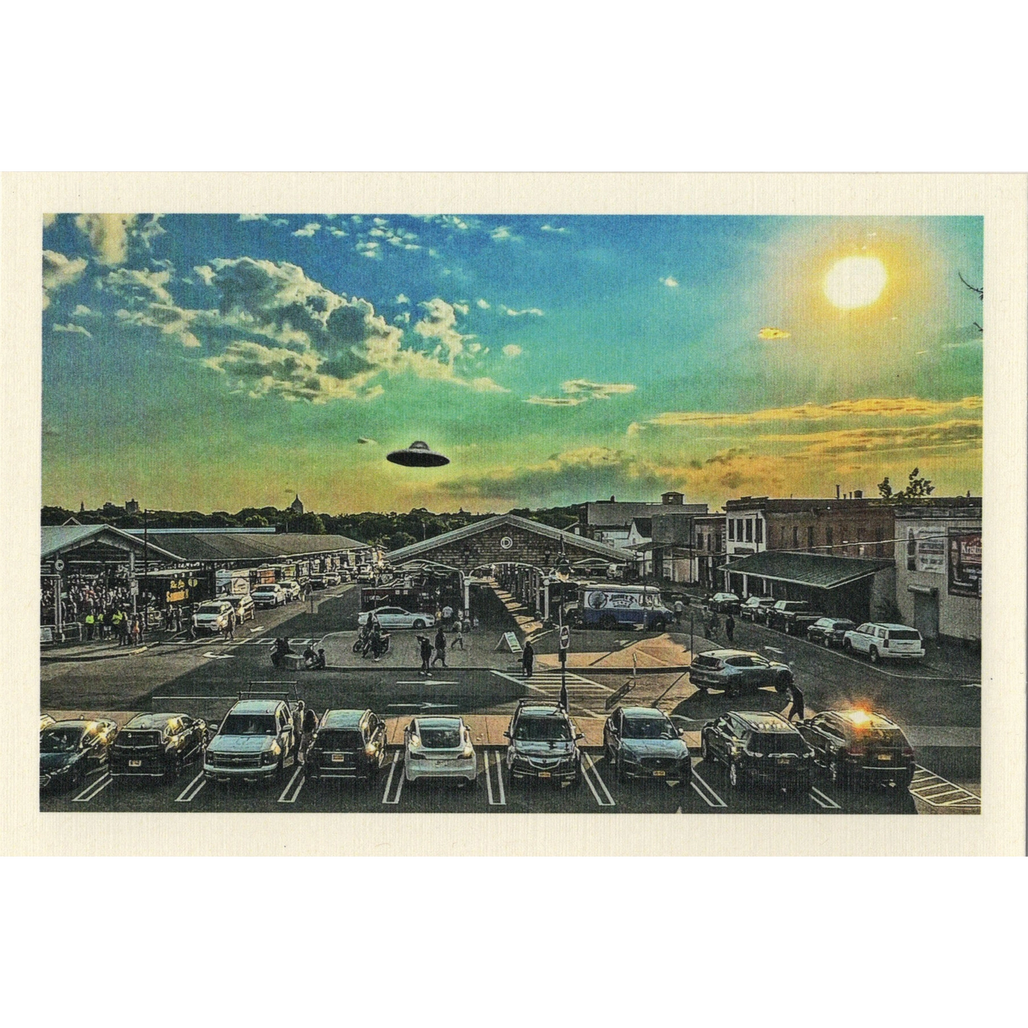 Public Market UFO Postcard