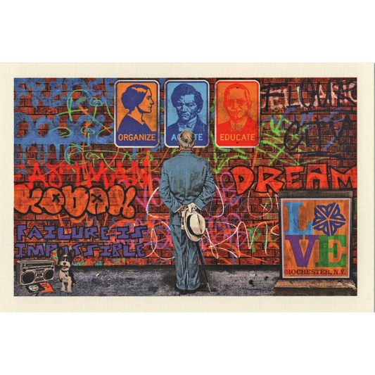 Rochester Graffiti Wall Postcard