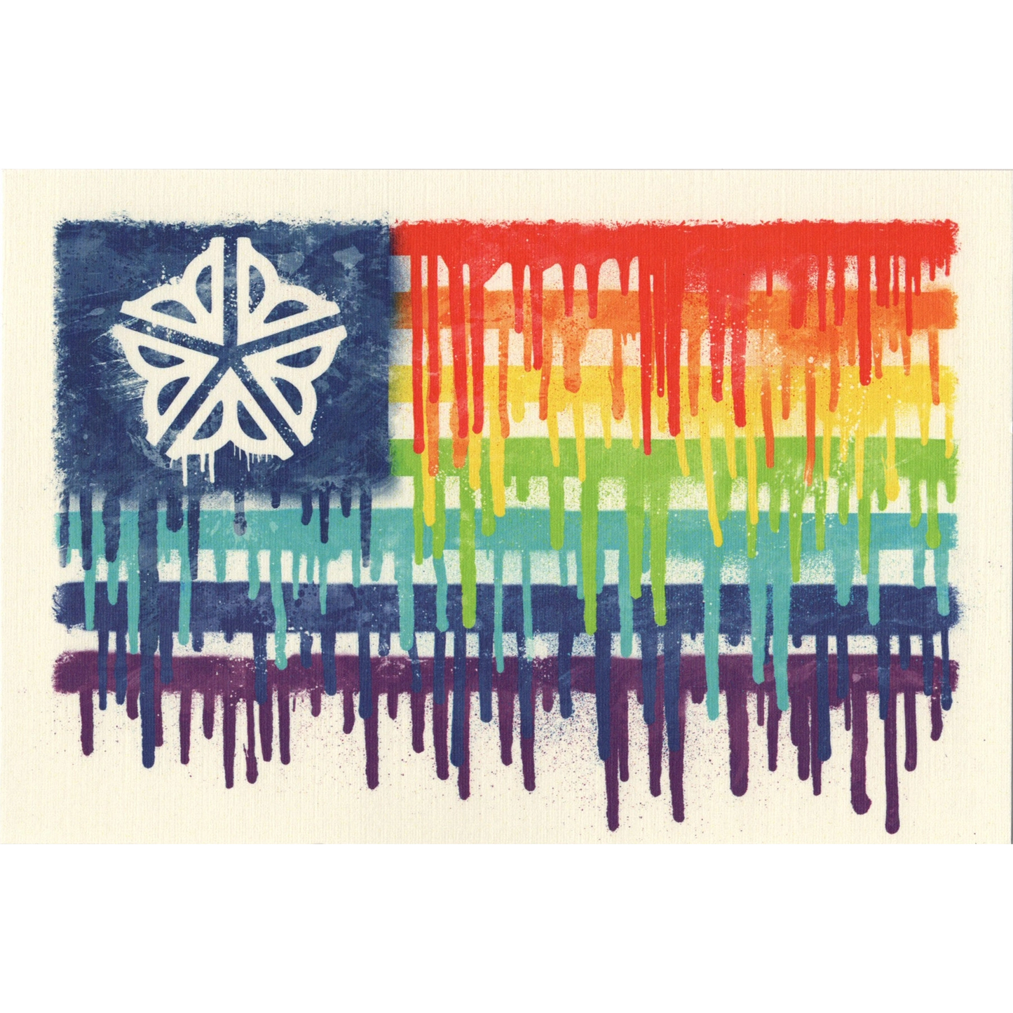 ROC Pride Flag Postcard