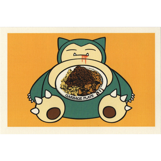 Snorlax / Plate Postcard