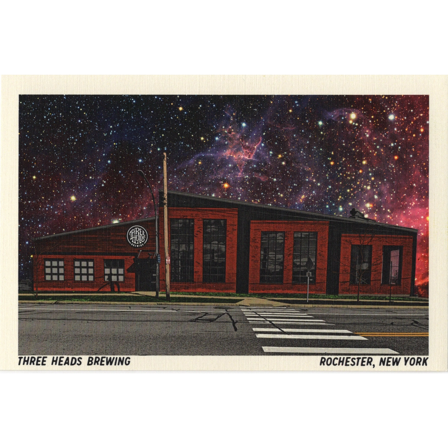 Three Heads Brewing Postcard