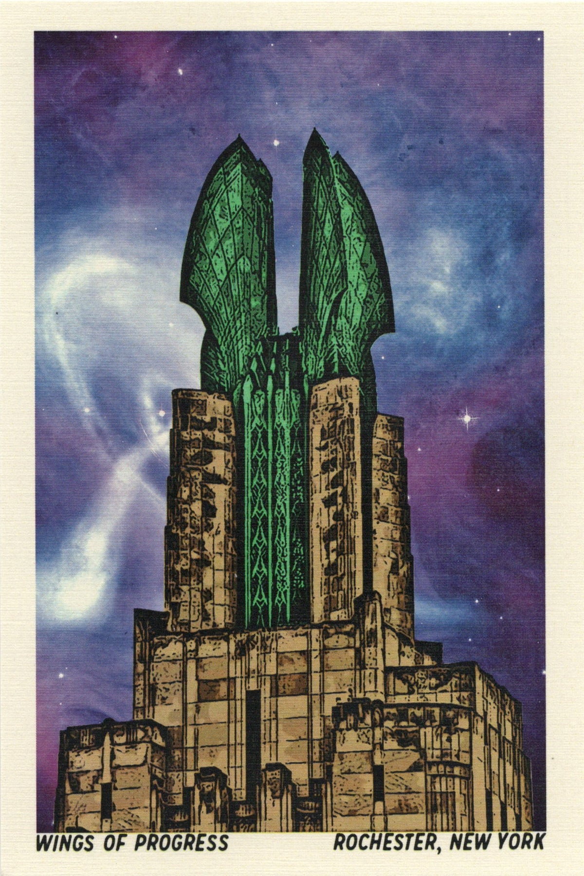 Wings of Progress Postcard – Dellarious